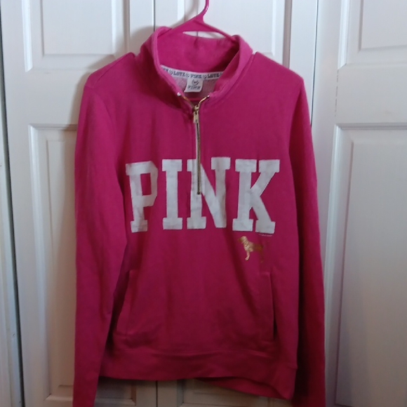 PINK Victoria's Secret Sweaters - PINK Victoria's Secret Fuchsia Cowl Neck Sweater